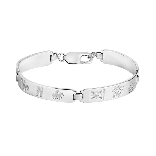 History of Ireland Sterling Silver Bracelet