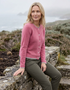 IrelandsEye Women's Killiney Cashmere Cardigan | Rose Pink
