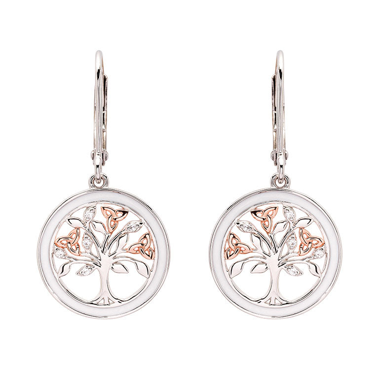 Sterling Silver Tree of Life Earrings