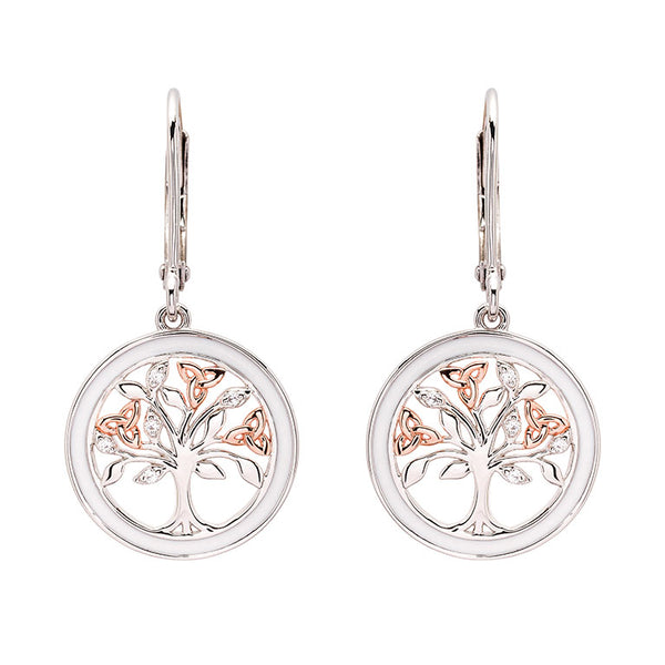 Sterling Silver Tree of Life Earrings