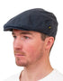 Navy Waxed Flat Cap | Hatman of Ireland | Hand-Crafted Donegal