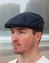 Navy Flat Cap | Antiqued Wax