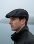 Black Flat Cap | Antiqued Wax