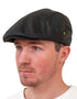 Hatman Black Wax Flat Cap | Irish Heritage Style