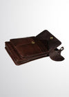 Luxury Irish Leather Sling Bag - Brown