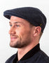 Donegal Tweed Flat Cap Navy | 100% Irish Wool | Hatman of Ireland