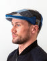 Donegal Tweed Flat Cap | Handcrafted Irish Blue Patch Cap | Hatman of Ireland