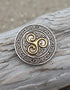 Lee River Celtic Two Tone Triskel Belt Buckle 581