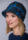 Mucros Flapper Hat | Navy Check