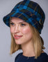 Mucros Flapper Hat | Navy Check