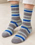 Men's Merino Wool Fair Isle Socks | Brown Royal Ecru