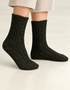 Green/Palude Irish Wool Neppy Socks | Large