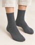 Irish Wool Neppy Socks | Large