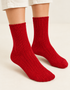 Luxuriöse Socken aus irischer Wollmischung | Rot