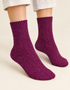 Luxury Irish Wool Blend Socks | Purple