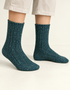 Opale Irish Wool Neppy Socks | Large