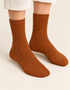 Luxury Irish Wool Blend Socks | Orange