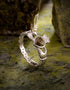 Silver Connemara Marble Claddagh Weave Ring