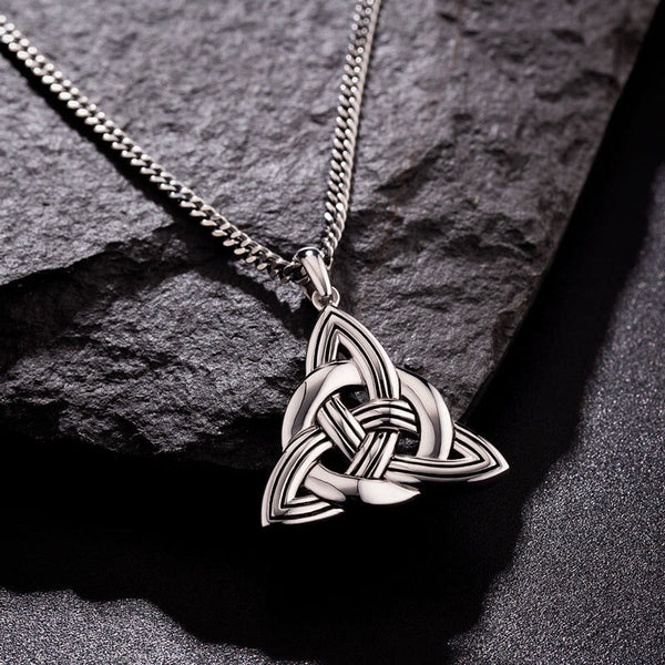 Gents Silver Large Celtic Knot Pendant