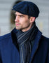 Mucros Driving Cap | Charcoal Blue