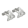 Large Silver Trinity Knot Cufflinks