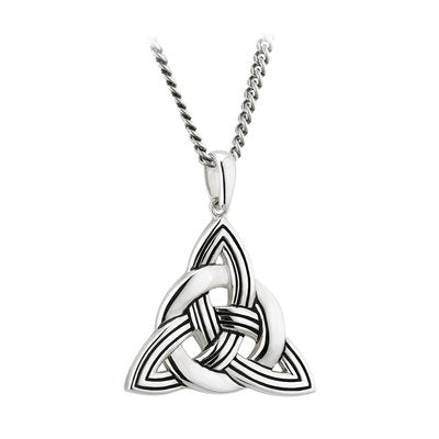 Solvar Gents Silver Large Celtic Knot Pendant