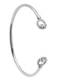 Silver Claddagh Bangle