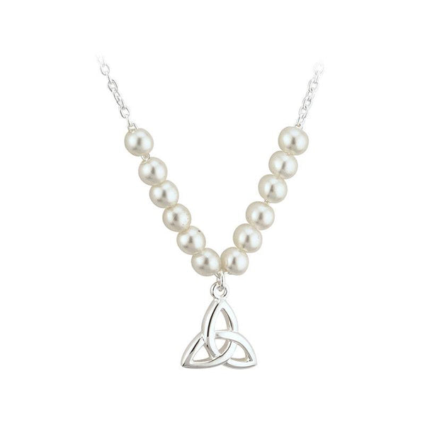 Communion Pearl Trinity Necklace