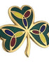 Gold Plated Shamrock Brooch