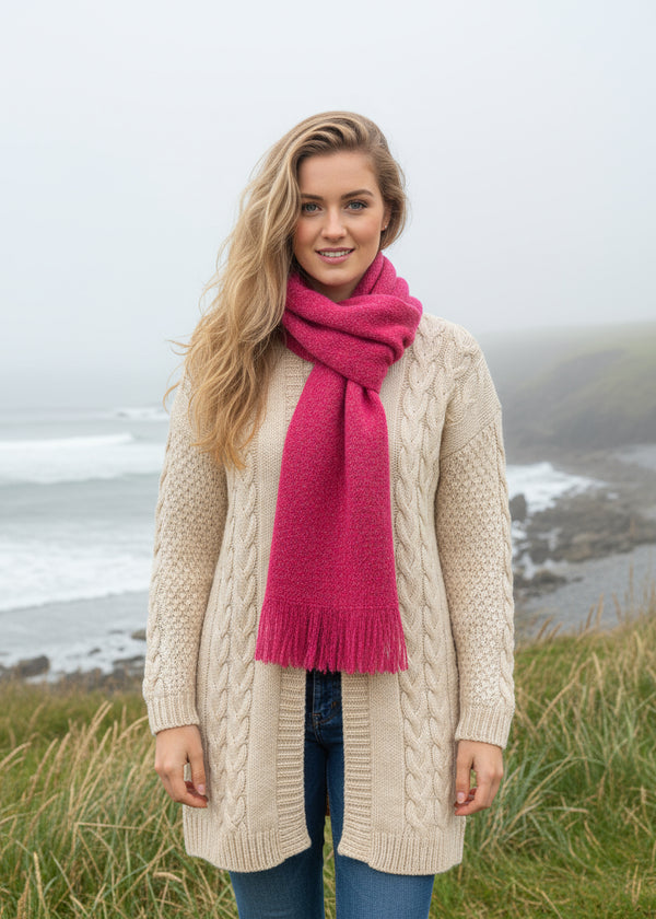 Mucros Raspberry Islander Scarf