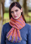 Mucros Orange Mohair Scarf
