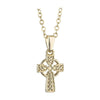 Solvar Gold Plated Small Celtic Cross Pendant S46523