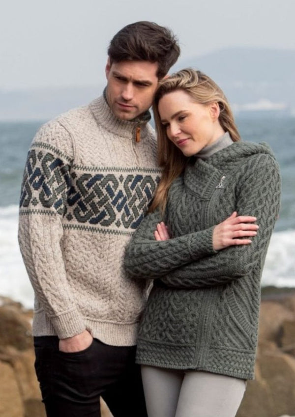 Aran Crafts Celtic Jacquard Sweater