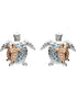 Mother & Baby Turtle Stud Earrings With Swarovski® Crystals oc119