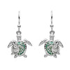 Mother And Baby Turtle Earrings With Swarovski® Crystals