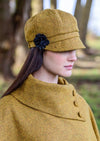 Mucros Ladies Mustard Newsboy Cap