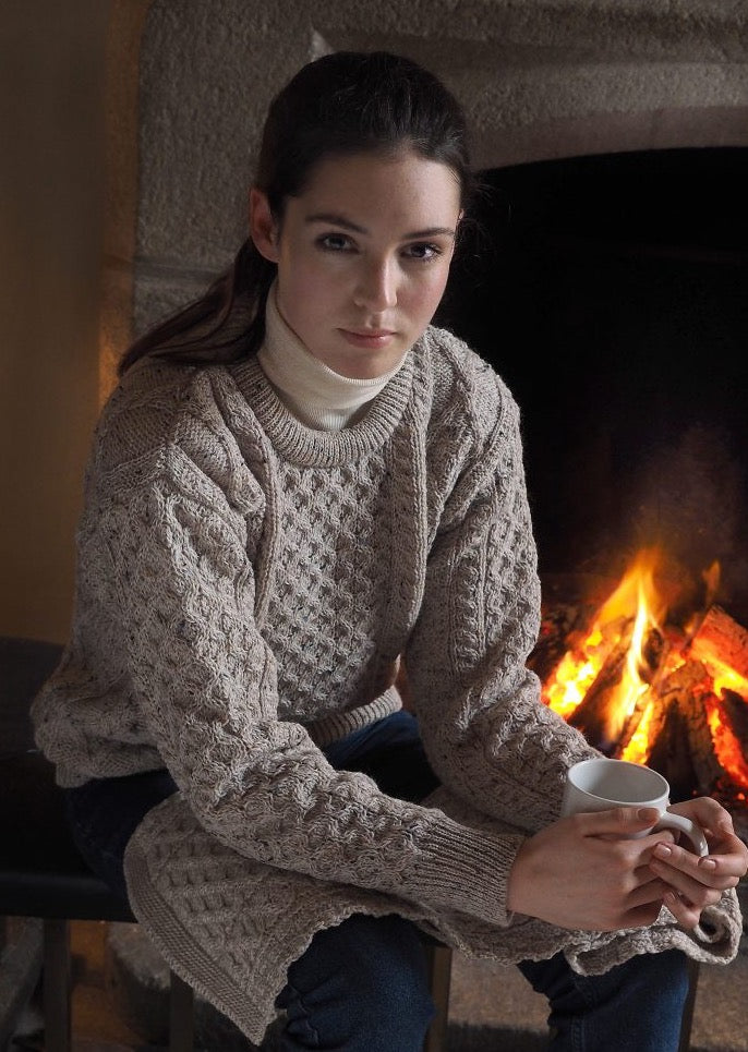 Inis Mor Aran Sweater - Oatmeal