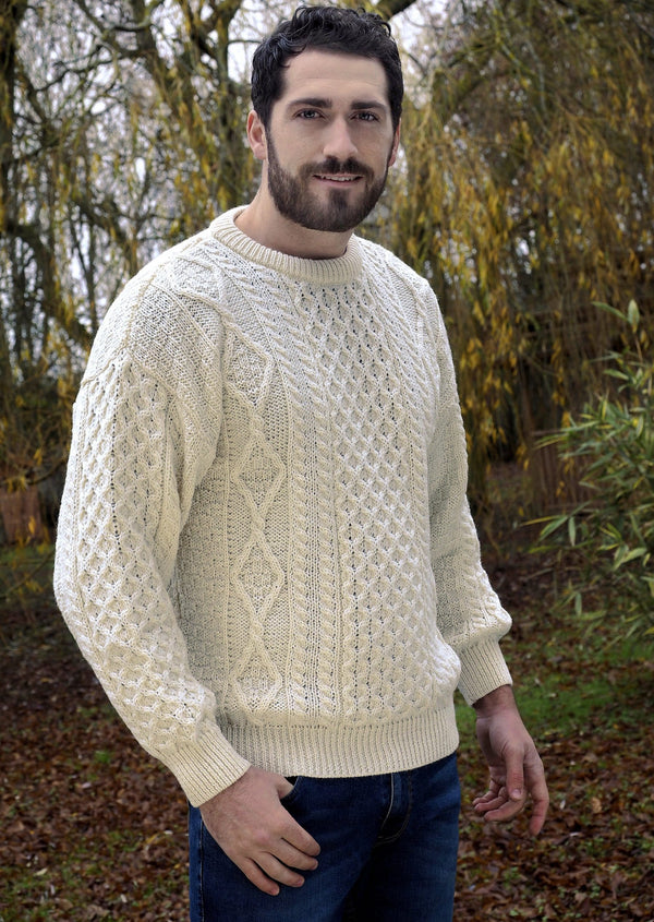 Inis Mor Aran Sweater | Natural