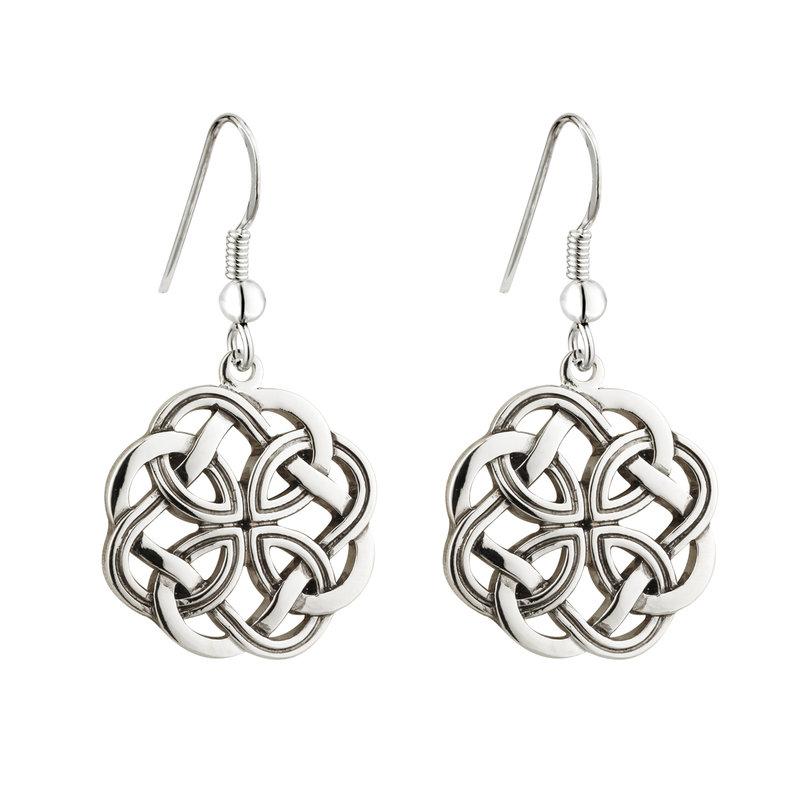 Celtic Knot Drop Earrings
