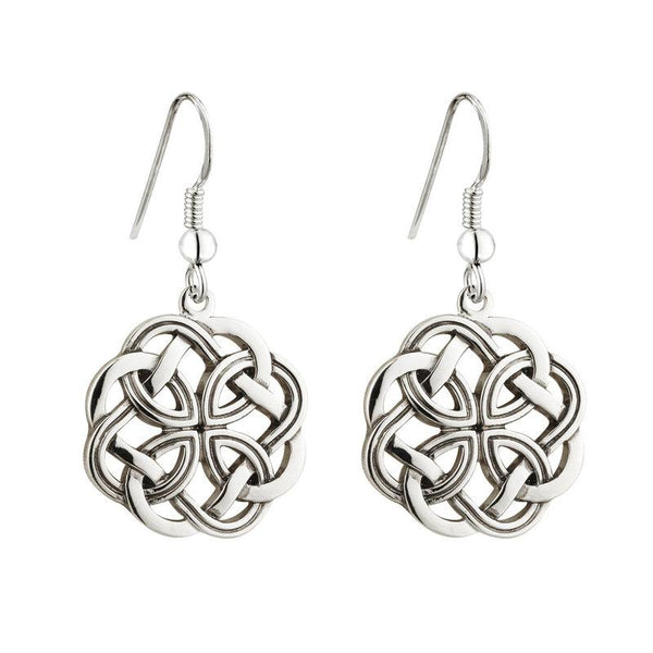 Celtic Knot Drop Earrings