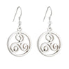 Celtic Spiral Drop Earrings