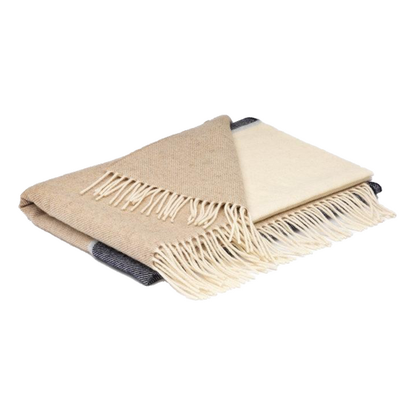 McNutt Stripe Pashmina Basswood And Smoke Wrap