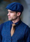 Mucros Blue 8 Piece Driving Cap