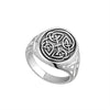 Men's Silver Celtic Knot Signet Ring