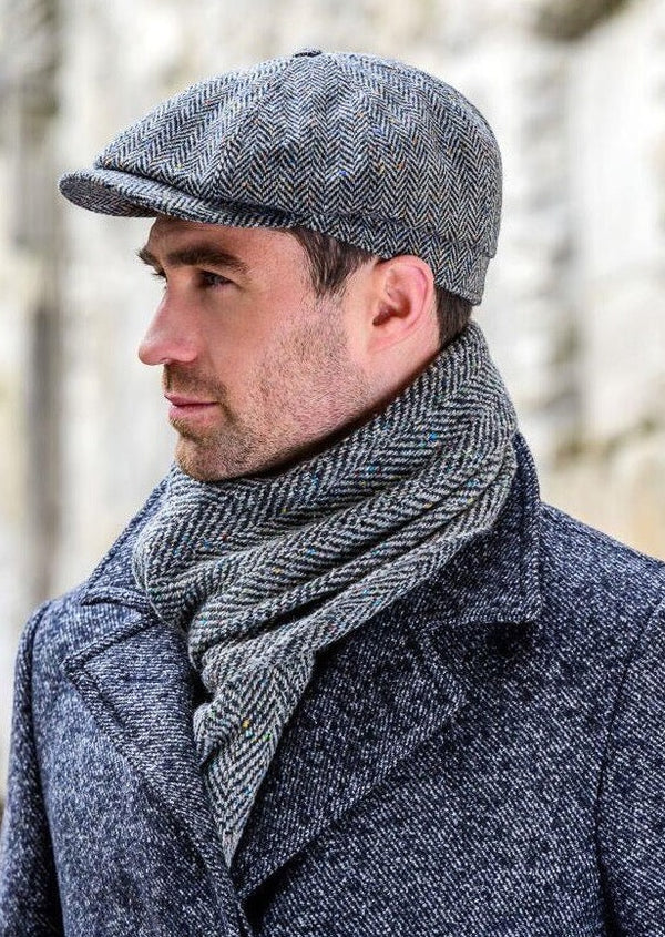 Mucros Grey Driving Cap