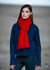 Mucros Red Alpaca Kells Irish Scarf