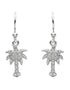 Palm Tree Drop Earrings With Swarovski® Crystals