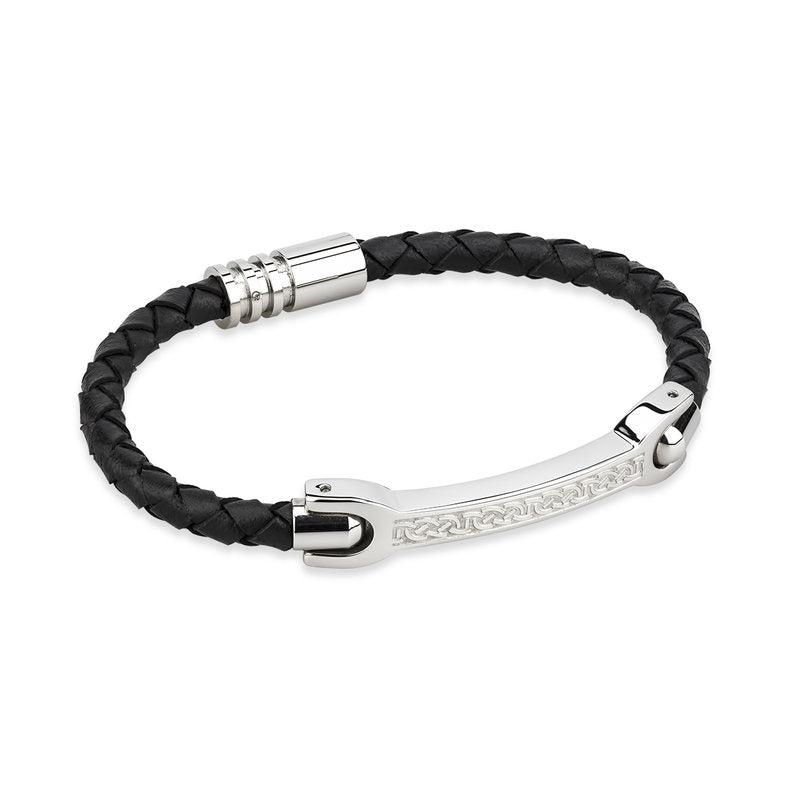 Solvar Mens Celtic Leather Bracelet S50056