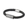 Silver Celtic Knot Leather Bracelet
