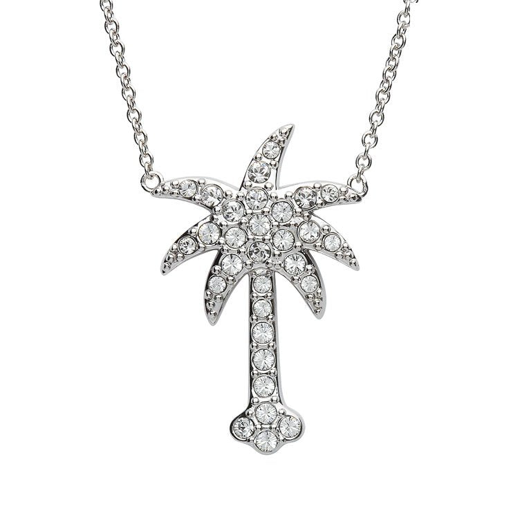 Palm Tree Necklace With Swarovski® Crystals